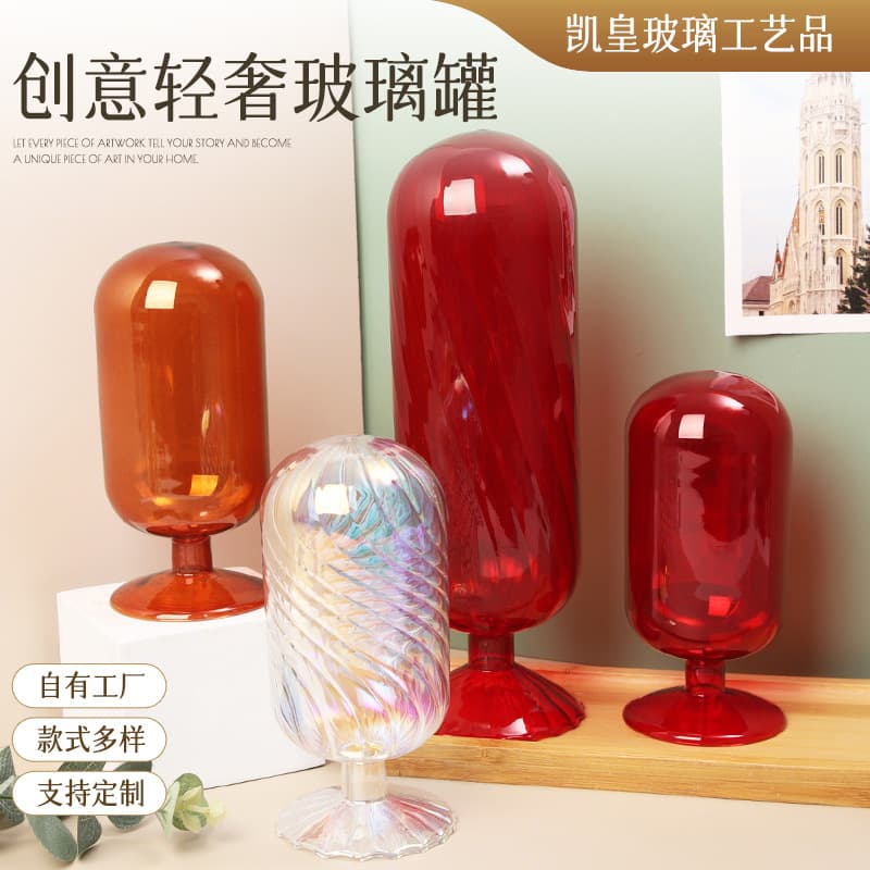 Borosilicate Glass Aromatherapy Candle Match Bottle Romantic Scented Candle Match Glass Bottle Lighter Tool