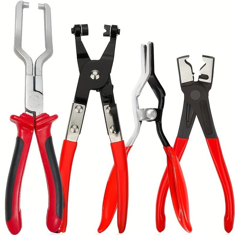 Foreign trade pipe bundle pliers set disassembly straight throat car water pipe clamp pliers oil pipe clip buckle pliers tool