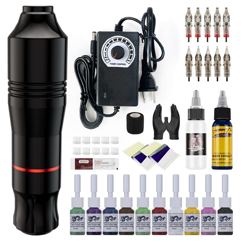 Tattoo Pen Set Motor Integrated Practice Tools for Tattooing And Embroidery Equipment Wholesale Ghost Axe Beauty Tools