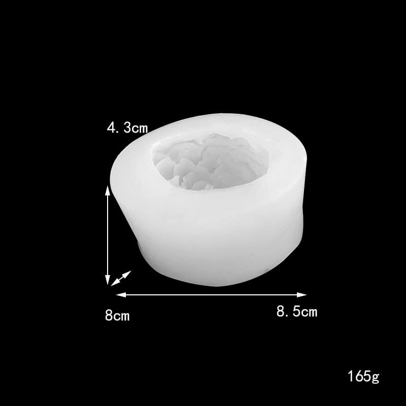 Large Peony Flower Silicone Mold for Clay, Plaster, Resin, Handmade Soap, Candle, and Plaster Molds