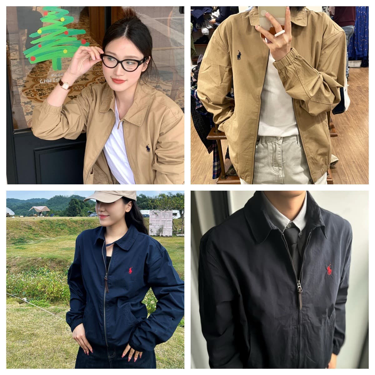 Spot correct version/cross-border Raff RL trendy brand retro thin coat jacket windbreaker mountaineering clothing same style for men and women