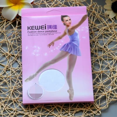 Genuine Kewei 8025/3025 Adult White Dance Tights Big Kid White Pantyhose Tall Base Layer Tights