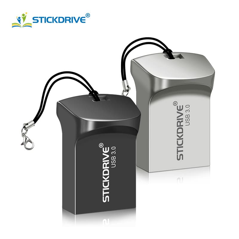 High-Speed Metal Car-Mounted USB Flash Drive 64GB 128GB Music Etched Automotive Memory Stick USB 3.0 Lightweight Compact
