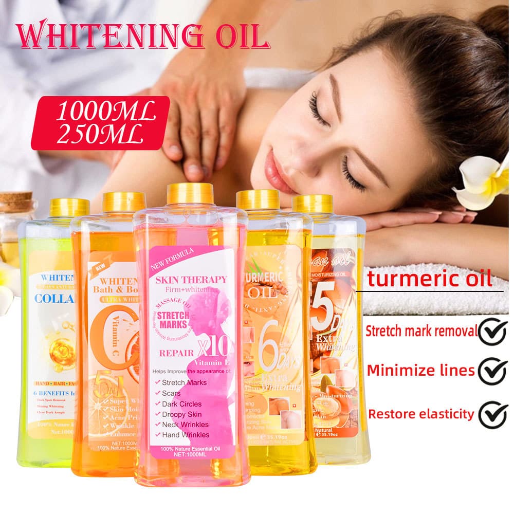 1L Turmeric Essential Oil VC Massage Oil SPA Base Argan Oil Back Massage Warming Body Massage Oil