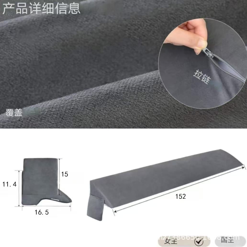 Custom Wedge Pillow Headboard Pillow Bed Gap Filler, Tight Gap Between Mattress and Headboard