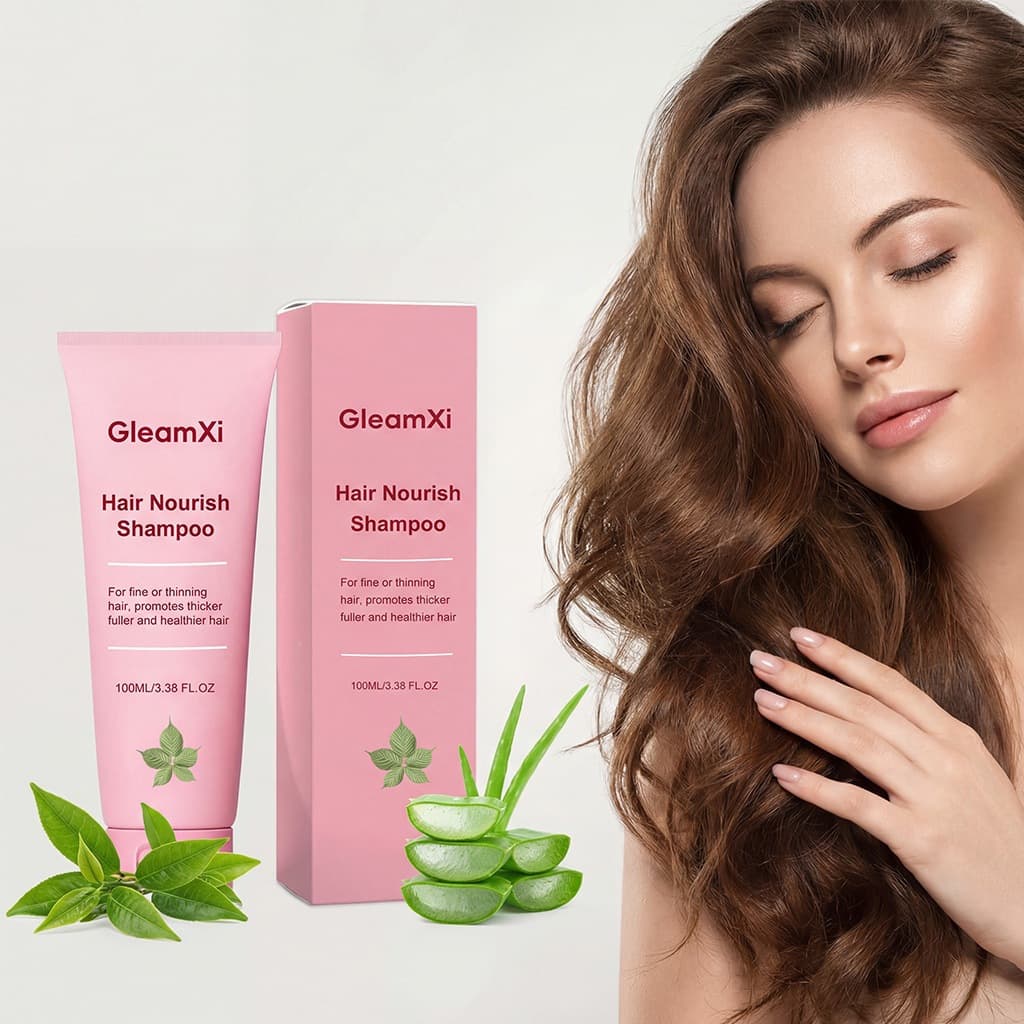 GleamXi Moisturizing Shampoo for Nourishing Hair, Gentle Scalp Cleansing with Hydrating Formula for Voluminous Hair