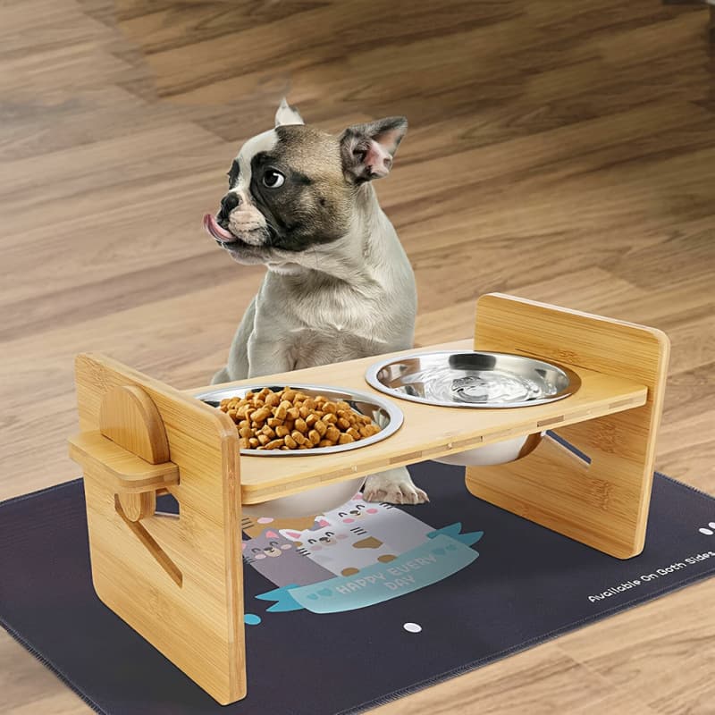 2026 New Cross-border Drop Shipping Adjustable Pet Bowl Anti-slip Cat Dog Food Stand Feeder