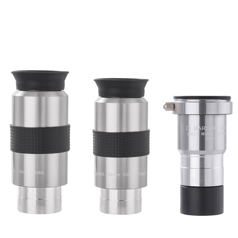 Silver series PL32mm PL40mm eyepiece 2X extender astronomical telescope 1.25 inches