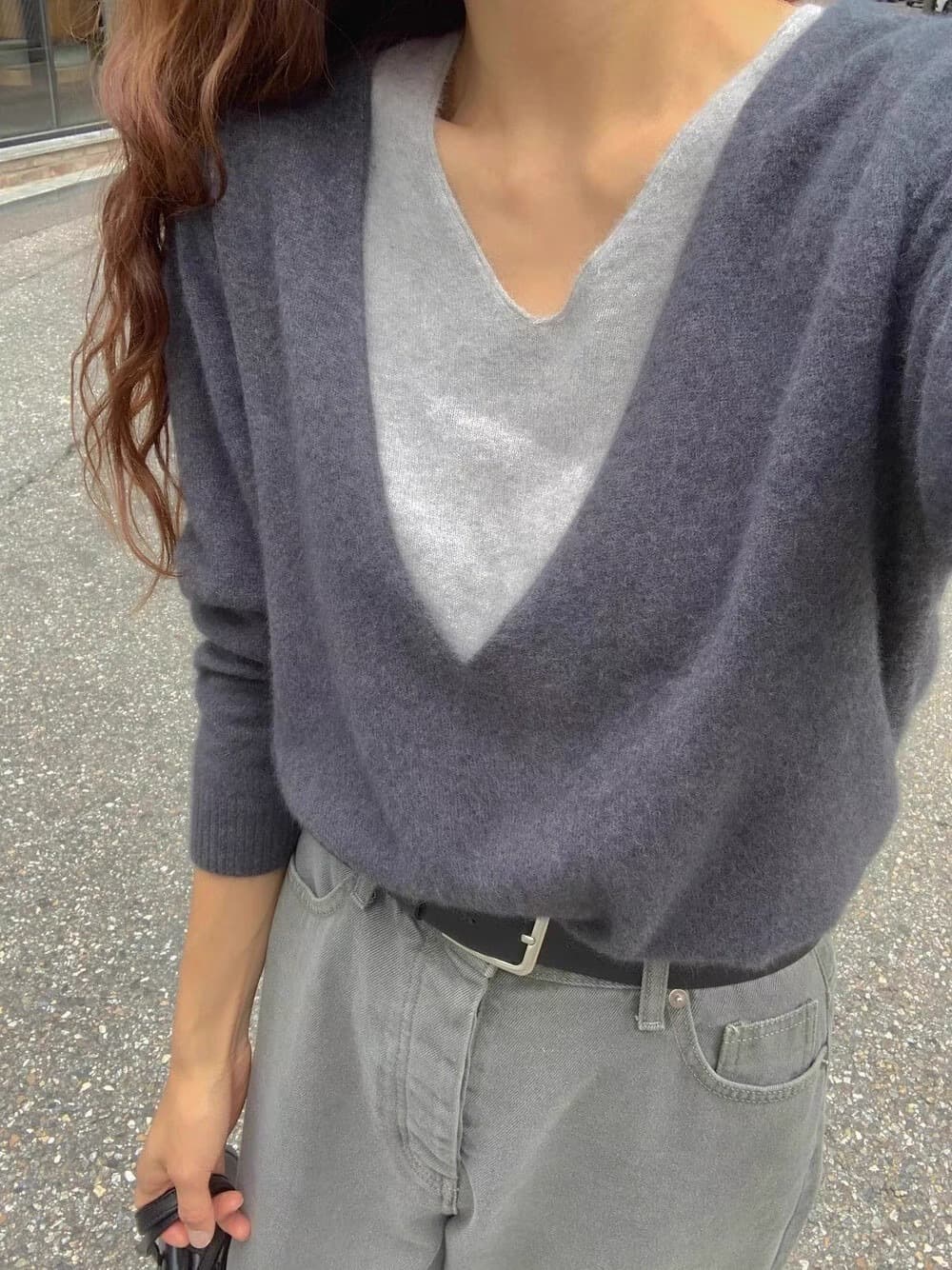 2026 Autumn/Winter New Pure Wool Sweater U-Neck Knit Women Solid Color Loose Casual Pullover Outerwear Korean Style