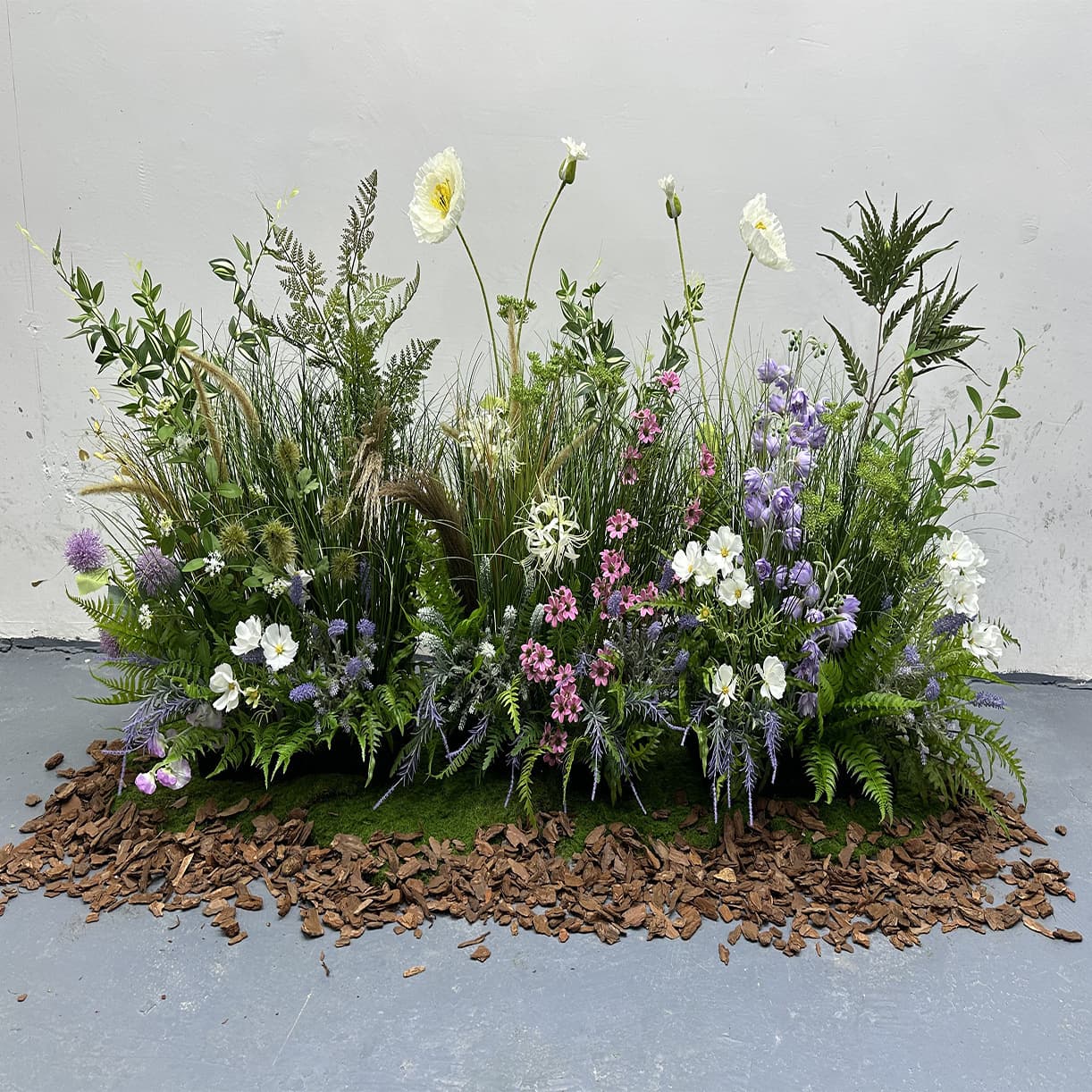 Artificial Plant Soft Decoration Landscape Large Green Plant Fake Flower Outdoor Garden Advanced Decorative Ornament Flower Arrangement