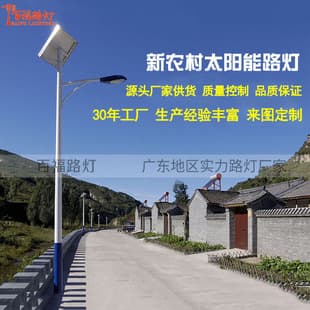 Factory Wholesale Solar Street Light Outdoor 6m 100W Municipal Engineering LED Rural Solar Street Light