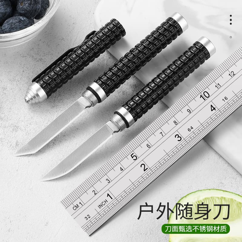 Outdoor Emergency Self-Defense Concealed Knife Multi-Function Folding Fruit Knife Portable Window Breaker Survival Knife