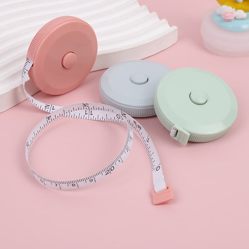 1.5-meter tape measure with Nordic style, portable student ruler, soft tape for measuring body dimensions (leg, waist, chest) and clothing