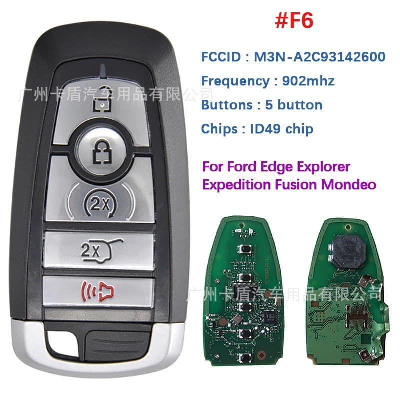 Suitable for Ford Mustang Edge Remote Control Car Key 434/315/902Mhz M3N-A2C93142600