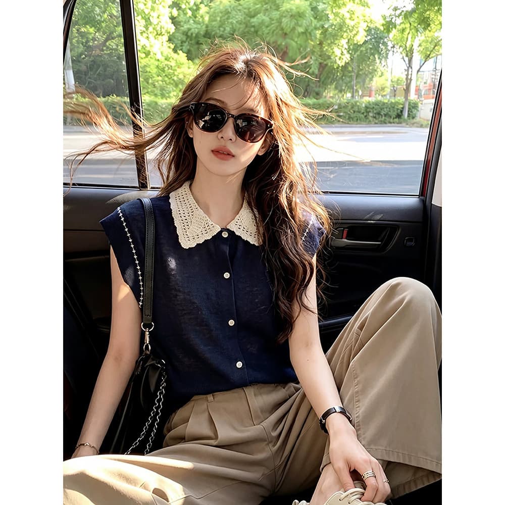 2026 Trendy Age-Defying Stylish Top Unique Beautiful Layering Knit Vest for Women Summer