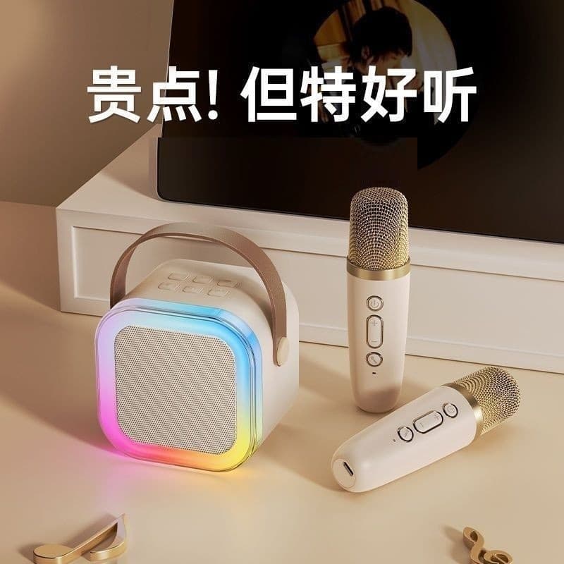 Microphone K Song Bluetooth Speaker with Microphone Home Karaoke K12 Set National K Song Wireless Bluetooth Speaker