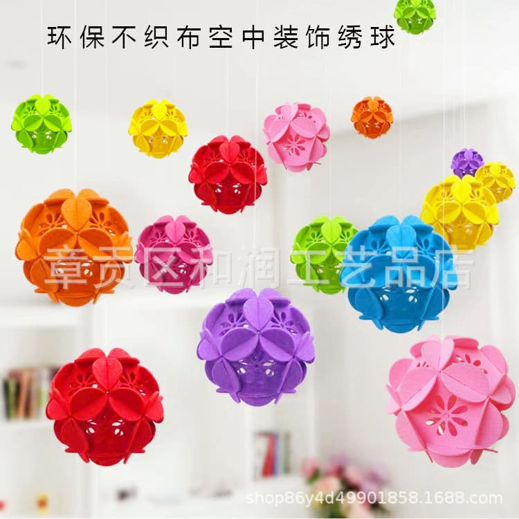 Wholesale Creative Hanging Flower Ball Decorations for Shopping Malls, Jewelry Stores, Weddings, Schools, Kindergartens, and Classrooms