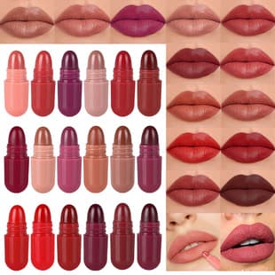 FAFAMOON 18-Color Capsule Lipstick Set Long-lasting Waterproof Non-stick Mini Matte Lipstick Cross-border Wholesale