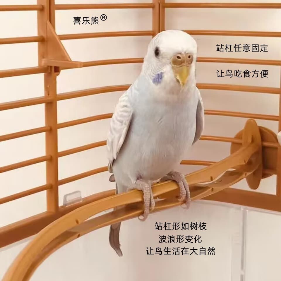 Waterproof Plastic Bird Perch for Parrots, Mynahs, and Songbirds - Universal Bird Cage Perch Bar, Bridge, and Jump Bar Accessories