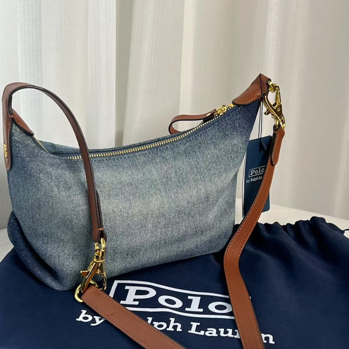 2025 Summer New Women's Simple Denim Lazy Style Shoulder Bag High-Quality Texture Commuter Crossbody Bag