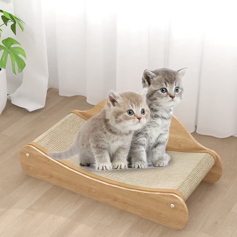 Cat Scratch Board Nest Wear-Resistant No Shedding Oval Cat Scratch Board Nest Integrated Scratch-Resistant Cat Toy Sisal Cat Scratch Board Claw Sharpener