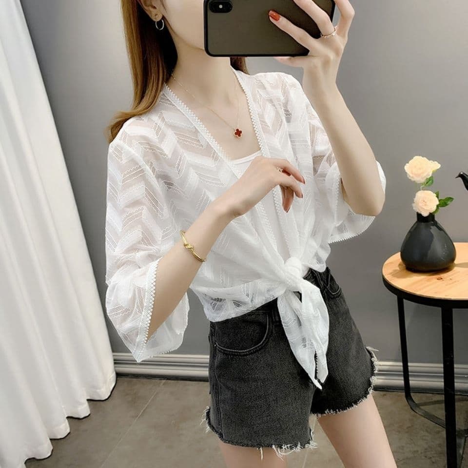 Women's Thin Sun Protection Cardigan Jacket, New Summer Short Open-Front Cover-Up for Camisole Dresses