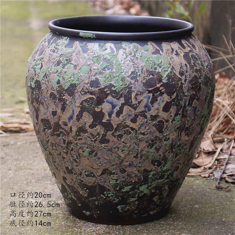 Large Triangle Plum Blossom Purple Sand Clay Flower Pot Home Green Plant Pot Breathable Vintage Decoration Cymbidium Pot Wide Mouth Jar