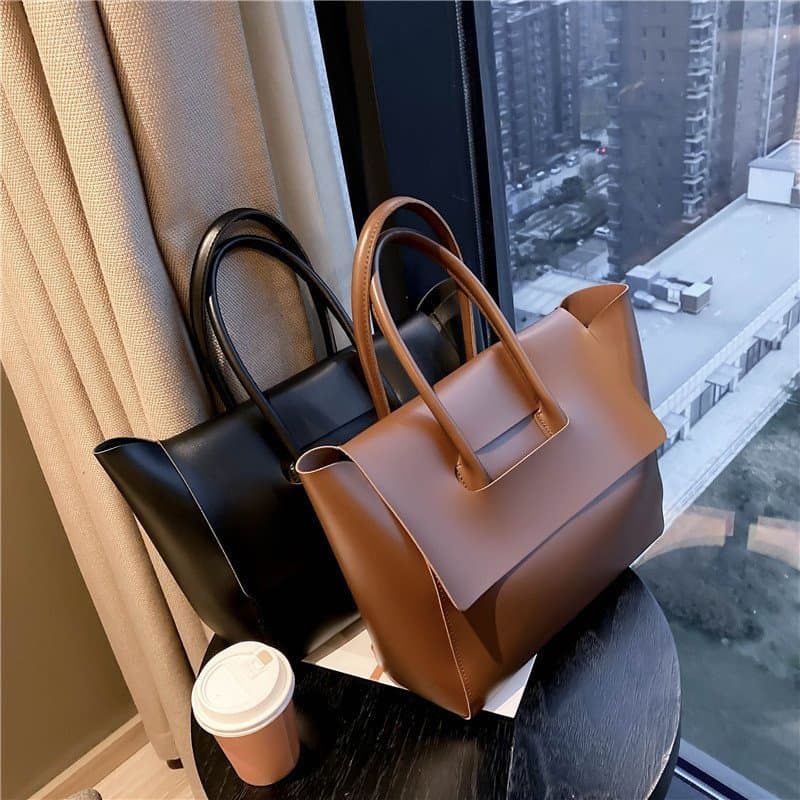Large Capacity Women's Commuter Tote Bag New High-End Handbag Versatile Shoulder Bag Vintage Large Bag Wholesale