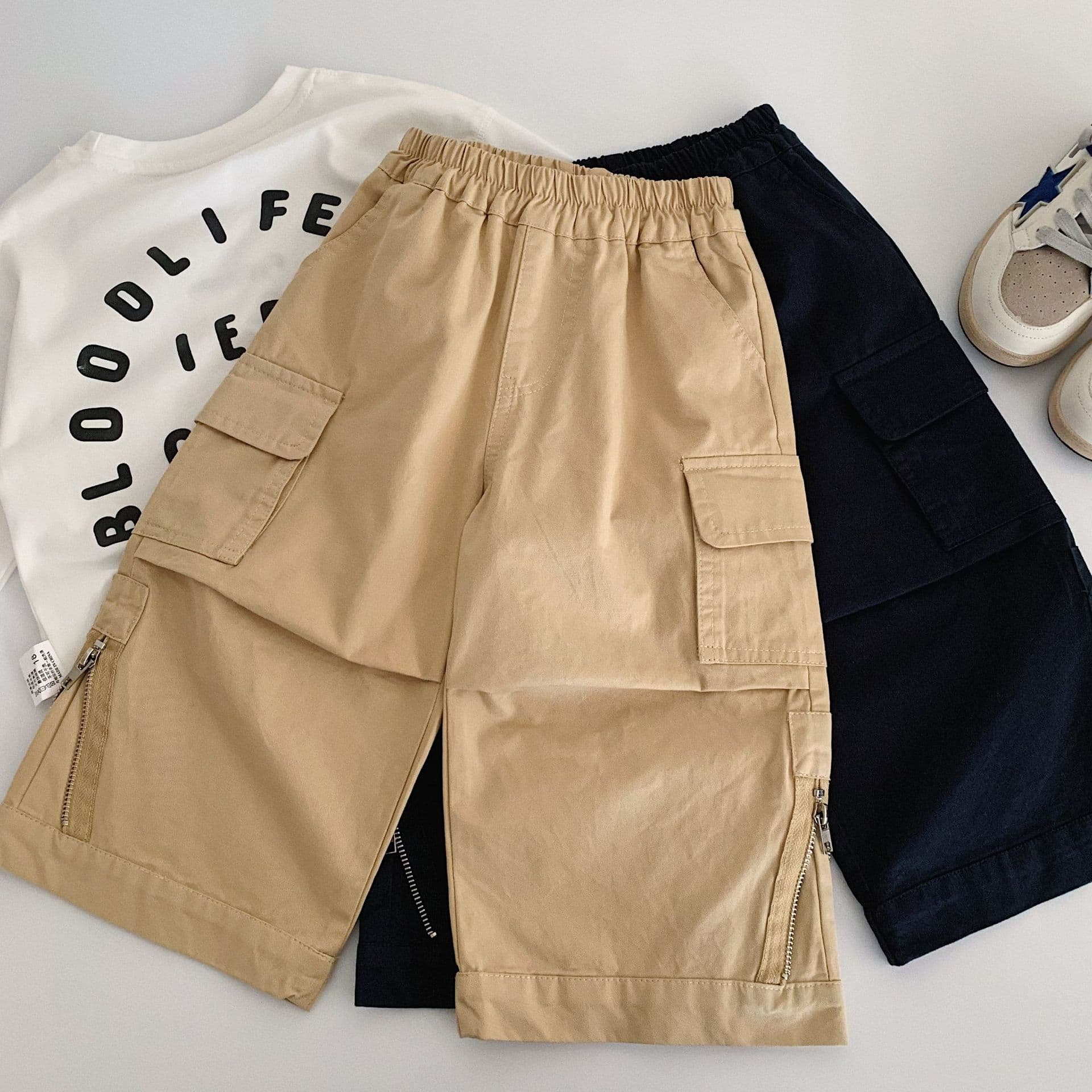 Maibao 2026 Autumn New Kids Loose Straight Casual Long Pants Boys Toddler and Kids Stylish Cargo Pants Autumn
