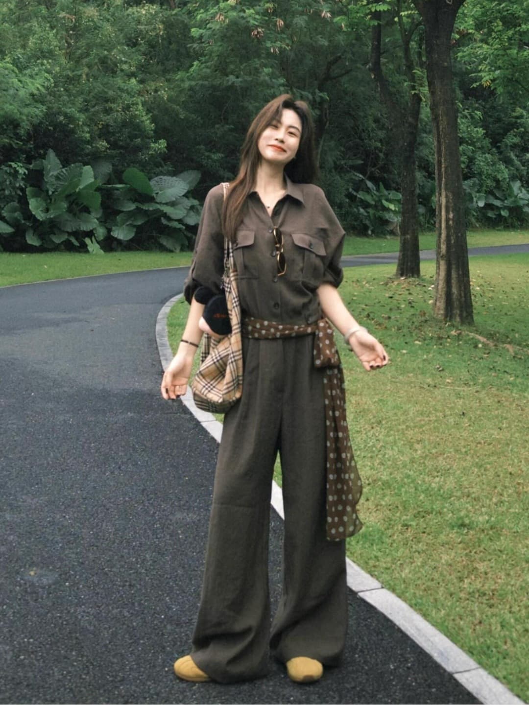 Old money style retro collar overalls jumpsuit for women new autumn fashion design slimming jumpsuit
