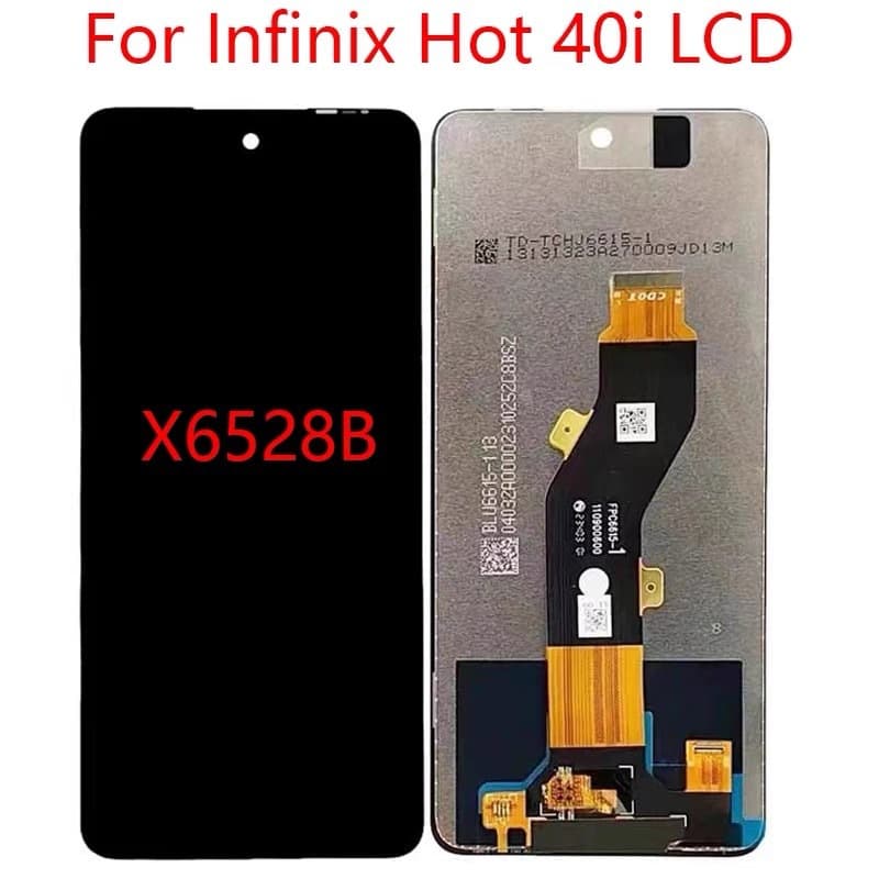 Infinix Hot 40i/X6528 LCD Touch Display Screen Full Assembly TECNO Brand Compatible Transparent Screen Replacement