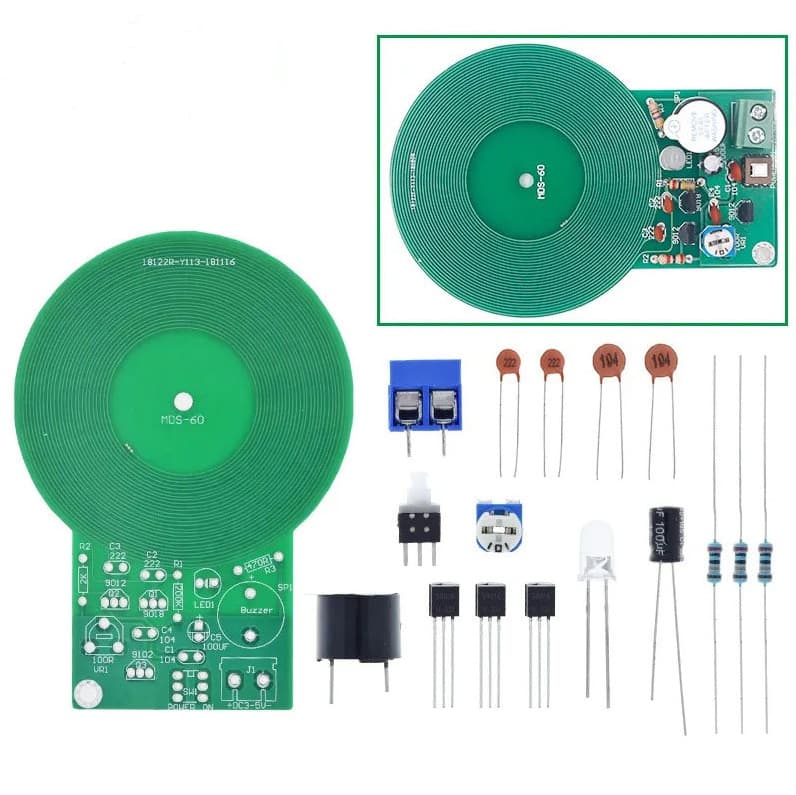 DIY Metal Detector Kit Electronic Module Soldering Practice Board