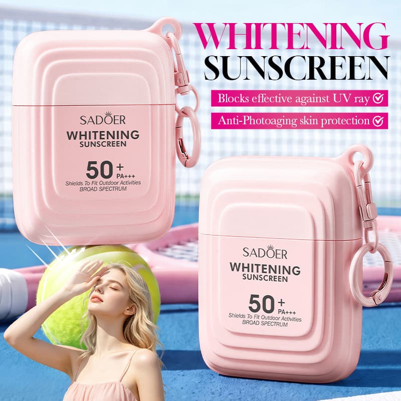 Full English whitening high-power sunscreen 65ml SADOER WHITENING SUNSCREEN cross-border foreign trade