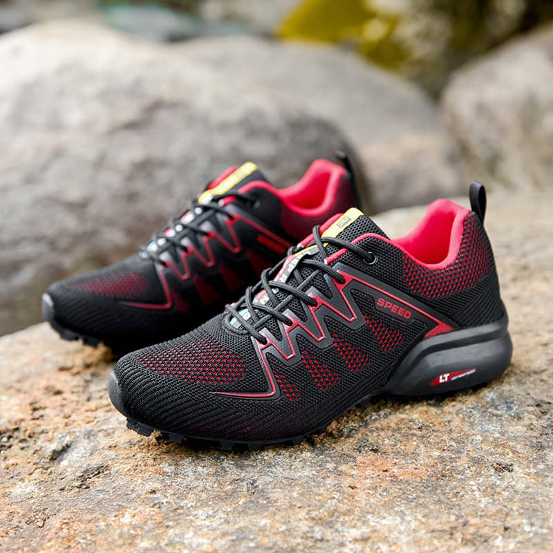 Plus Size Outdoor Sports Men's Shoes Amazon Versatile Running Shoes Outdoor Hiking Camping Travel Shoes Men Breathable EVA Sole