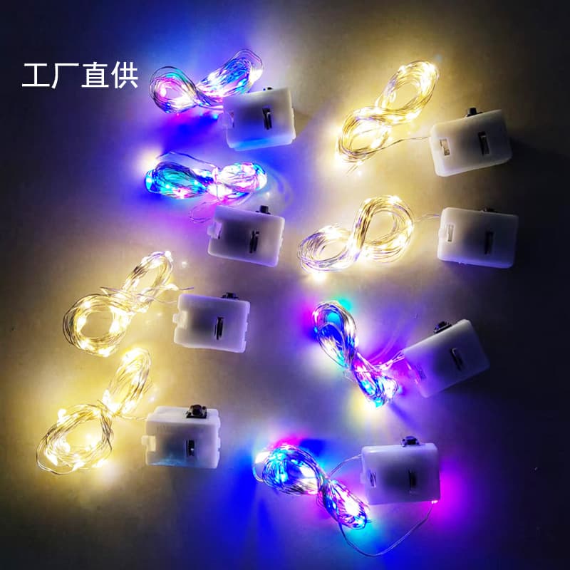 Indoor LED Light String Remote Control Dimmable Fairy Lights Copper Wire String Lights for Bedroom Decoration