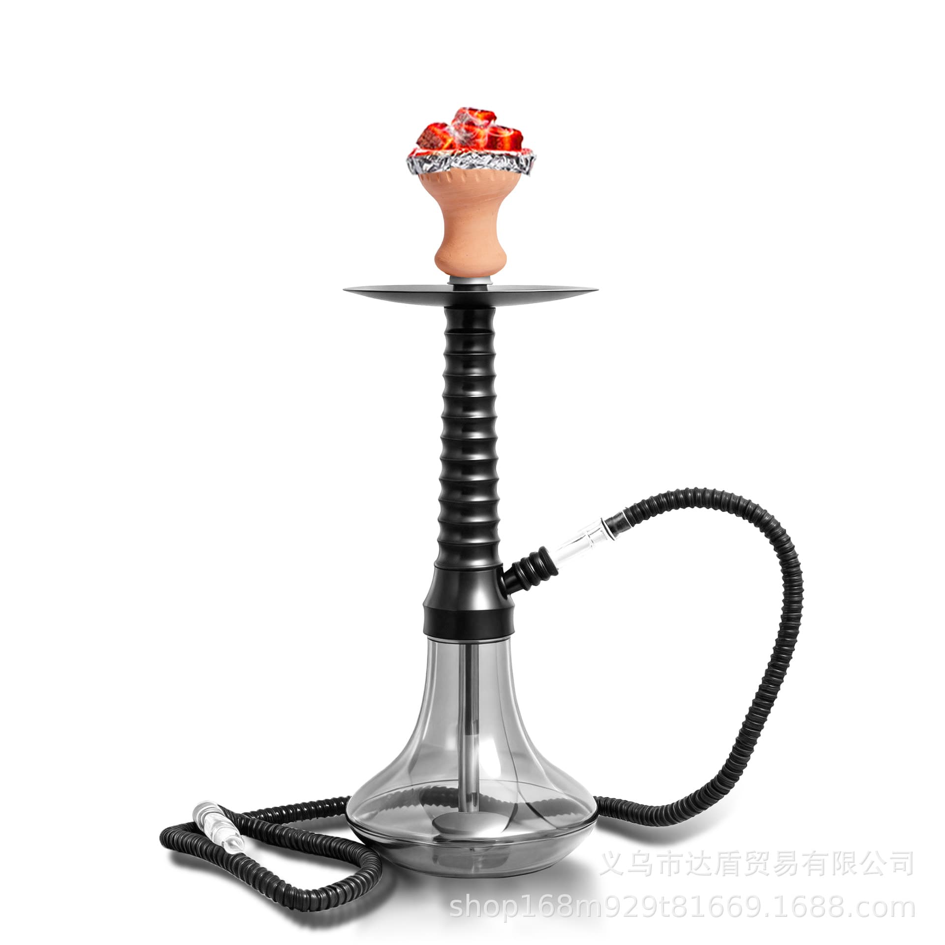 Cross-border trade Arabic hookah medium single-hose plastic hookah set shisha hookah