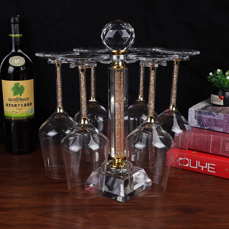 Factory wholesale creative upside-down wine glass racks, bar/restaurant crystal wine glass racks, crystal wine glass racks.