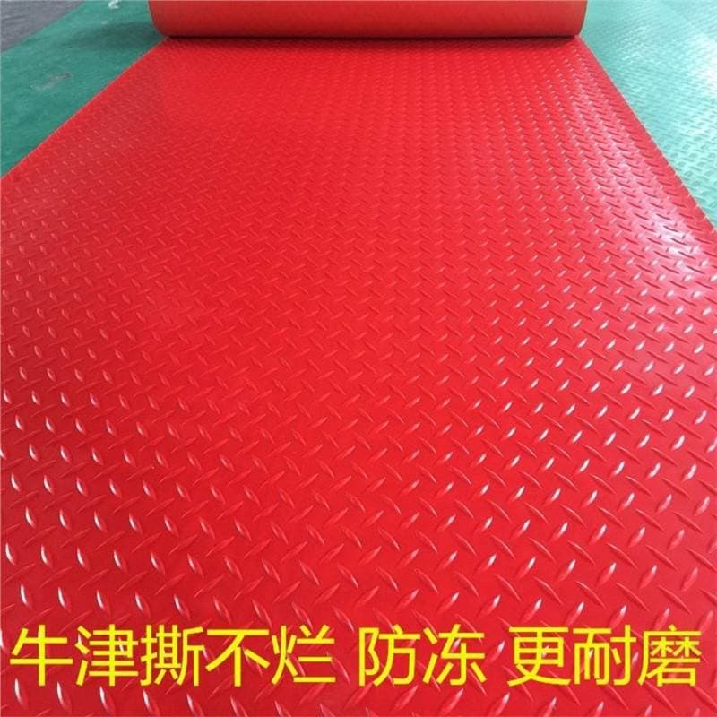 Oxford Vulcanized Rubber Thick Anti-Slip Mat, Flame Retardant Wear-Resistant Waterproof Restaurant Plastic Warehouse Stairs Corridor Full Coverage Floor Mat