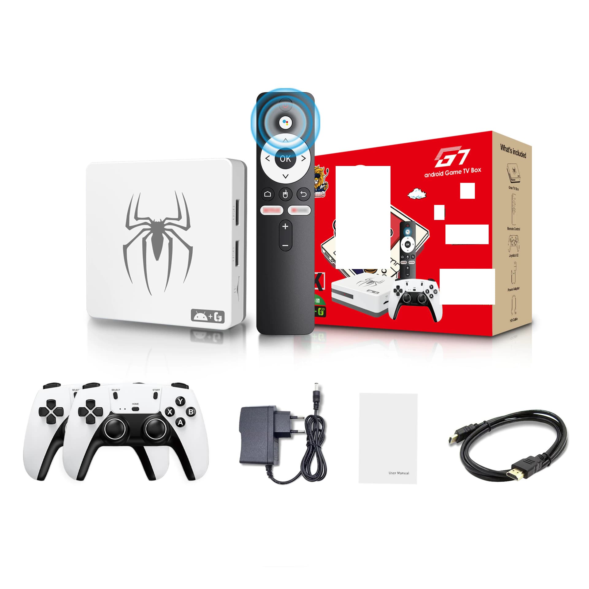 Cross-Border Hot-Selling G7 P5 Controller Game Console, 5G Android Box with All-Network Support, 2-in-1 HD Video Player 4K