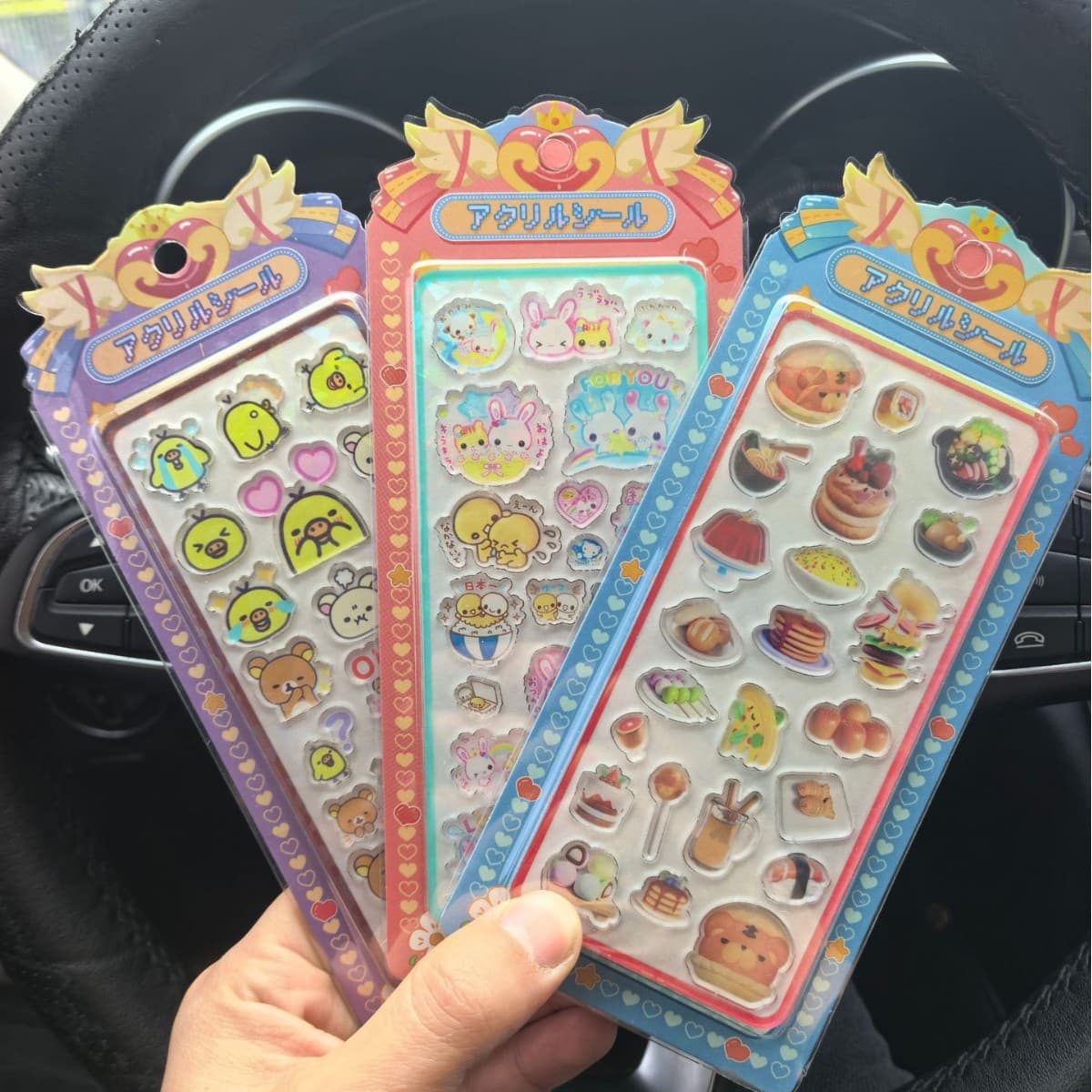 New acrylic 3D three-dimensional decorative stickers for children creative cartoon stickers princess decorative material scene stickers