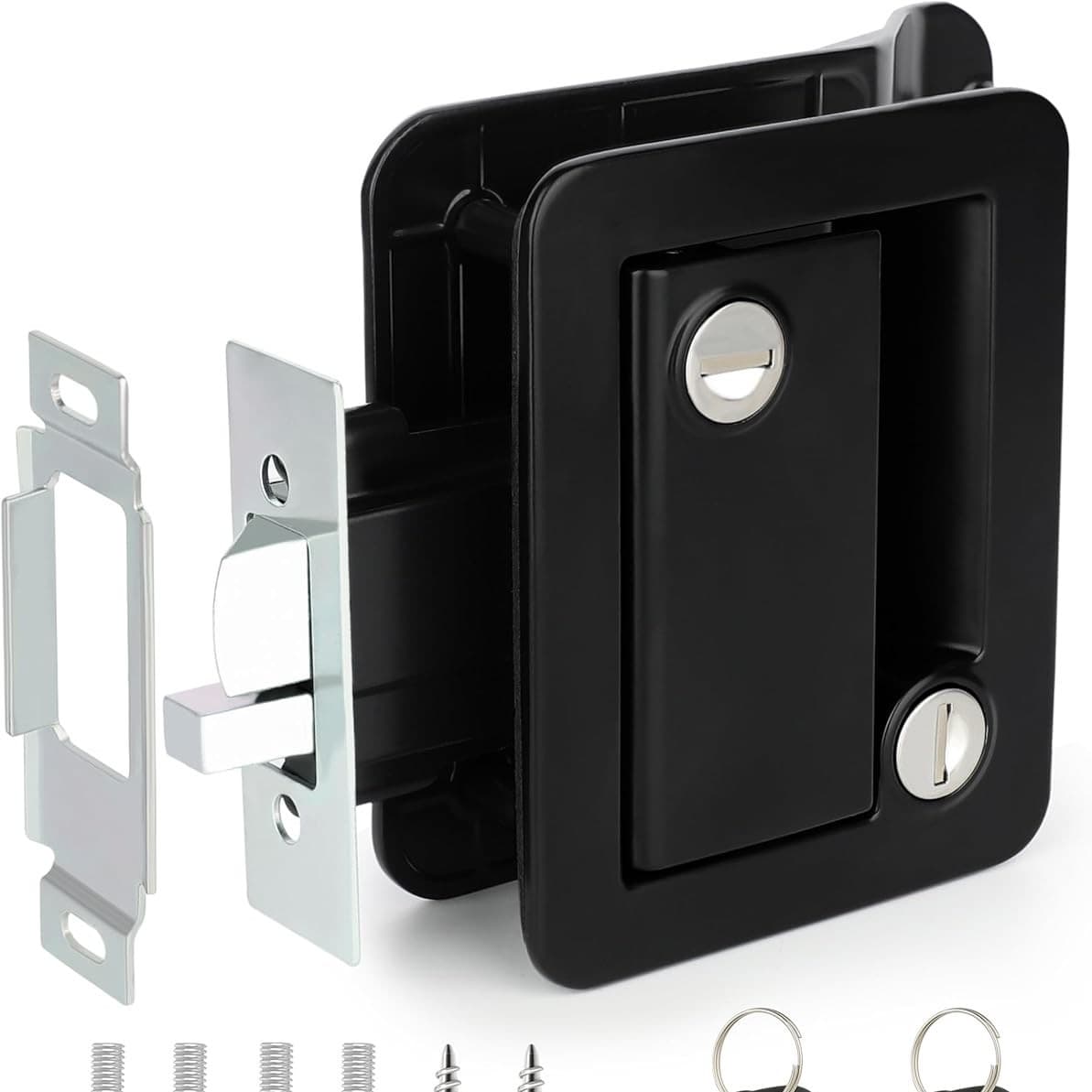 Entry Door Lock Metal Camper Door Lock Replacement for Travel Trailer Horse Camper Accessories