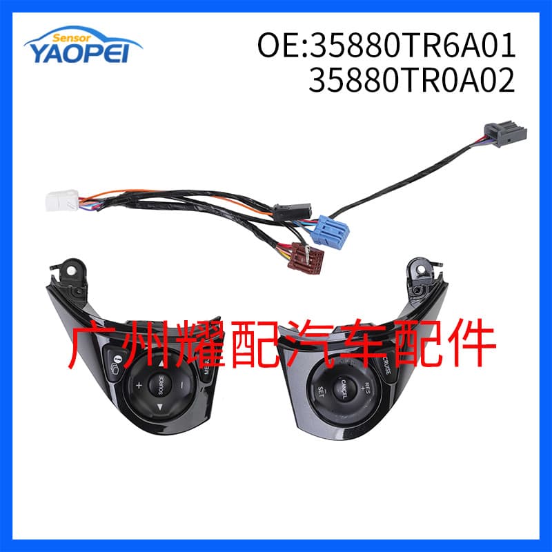 35880TR6A01 35880TR0A02 Compatible with 12-15 Honda Civic Steering Wheel Switch Cruise Control with Wire