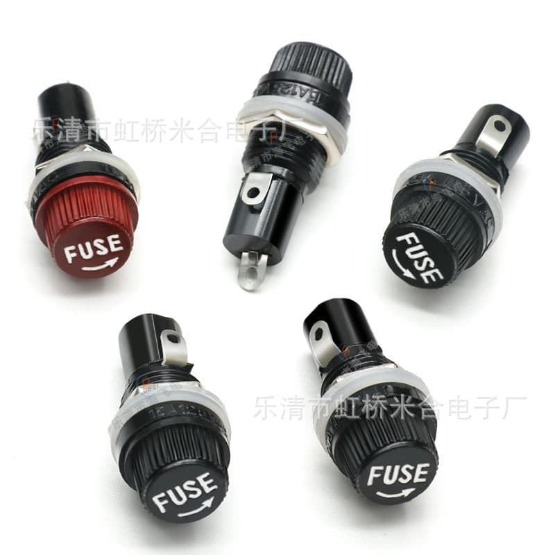 FUSE holder 50*20 medium/large fuse tube 6*30 panel mount bakelite fuse holder