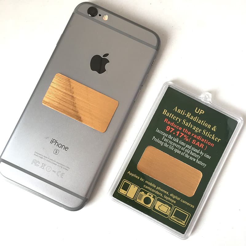 5Gemf Protection Square Metal Sticker Negative Ion Radiation Protection Energy Mobile Phone Sticker Terahertz Mobile Phone Sticker