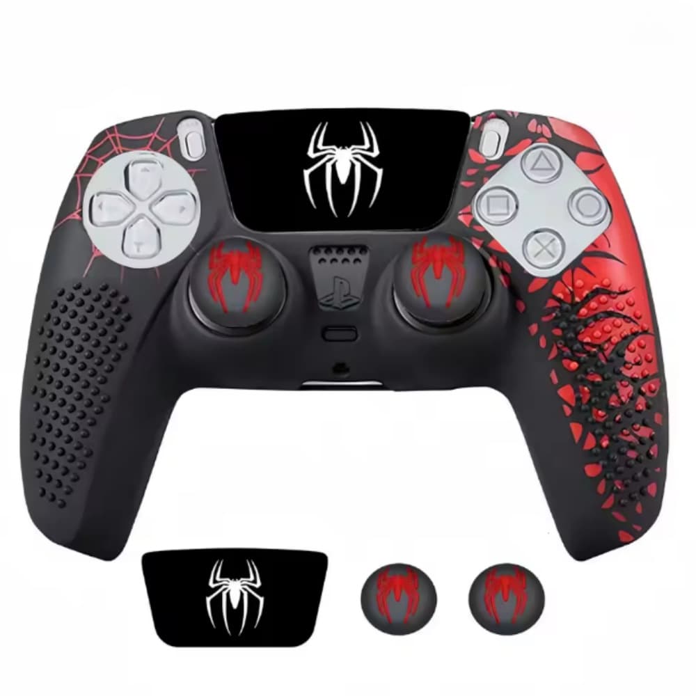 Spider-Man For PS5 Silicone Protective Case PS5 Controller Cover Keycap Game Sticker Game Controller