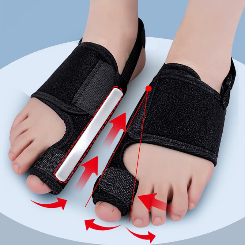 Adjustable Big Toe Bunion Corrector with Day and Night Toe Spreader for Hallux Valgus