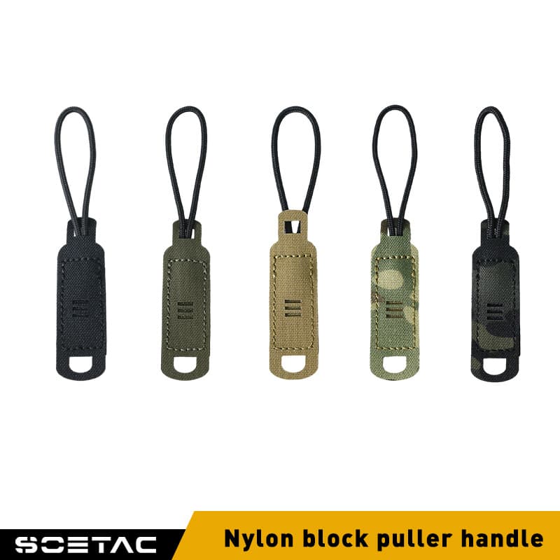 SOETAC Quick-Release Nylon Pull Tab EDC Keychain Gear Accessory Hook-and-Loop Pull Tab Tactical Zipper Pull