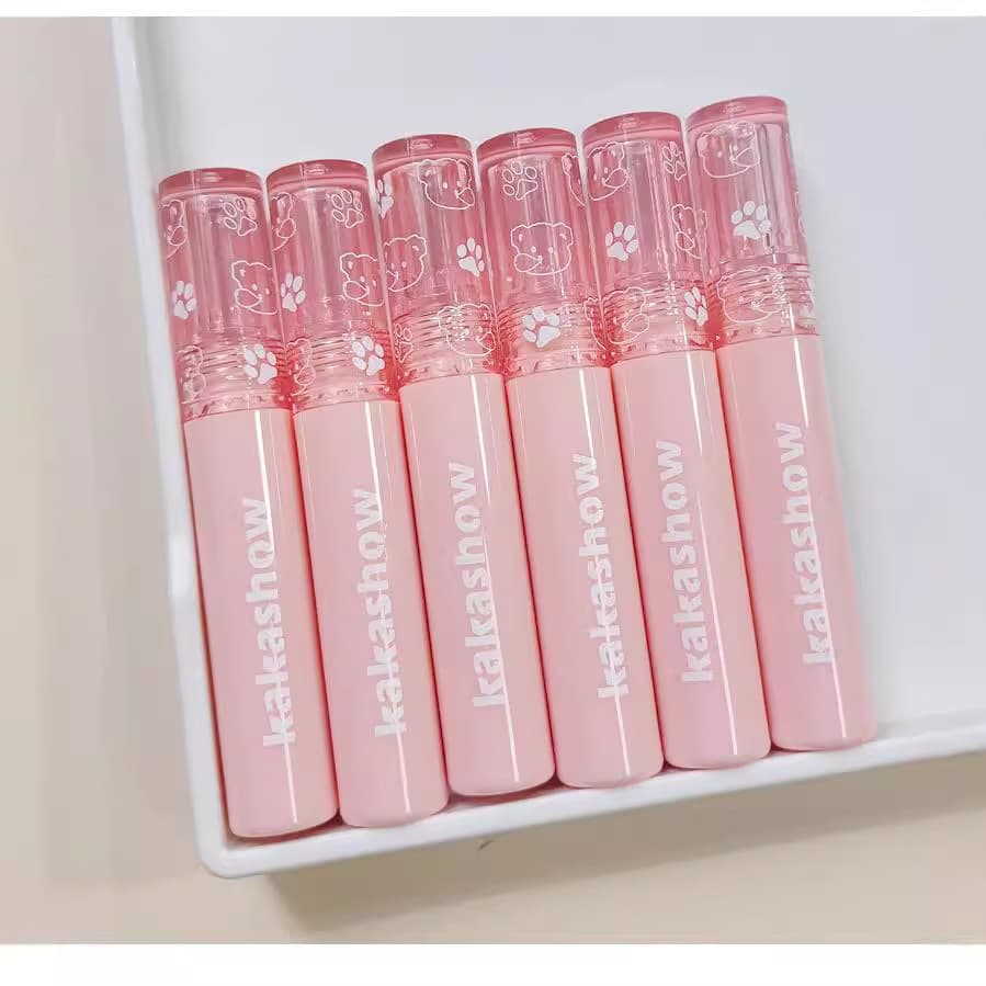 Kapao Weini Bubble Bear Lip Gloss for Women and Students, Plumps Lips, Hydrating, Natural Look, Brightening Lip Liquid, Daily Affordable