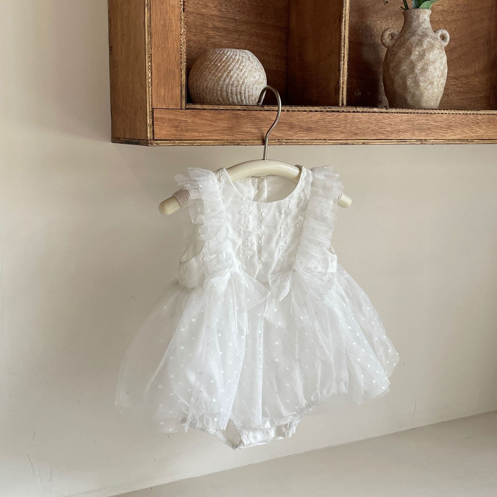 Baby Girl Butterfly Dress Kids Polka Dot Princess Dress 2026 New Summer Toddler Puffy Outfit Stylish