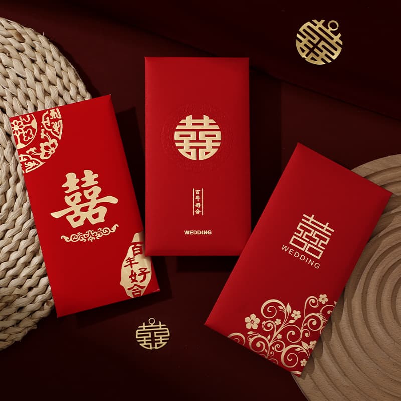 Red Envelope Wedding 2024 New Thousand Yuan Large Wedding Red Packet Return Gift Money Name-Changing Lucky Pack